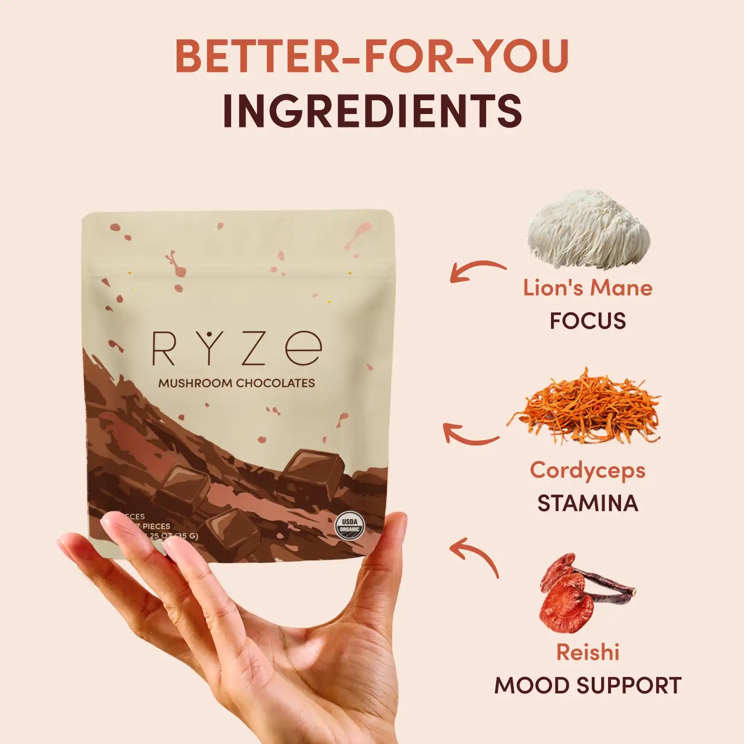 RYZE Mushroom Chocolates (30 pieces)