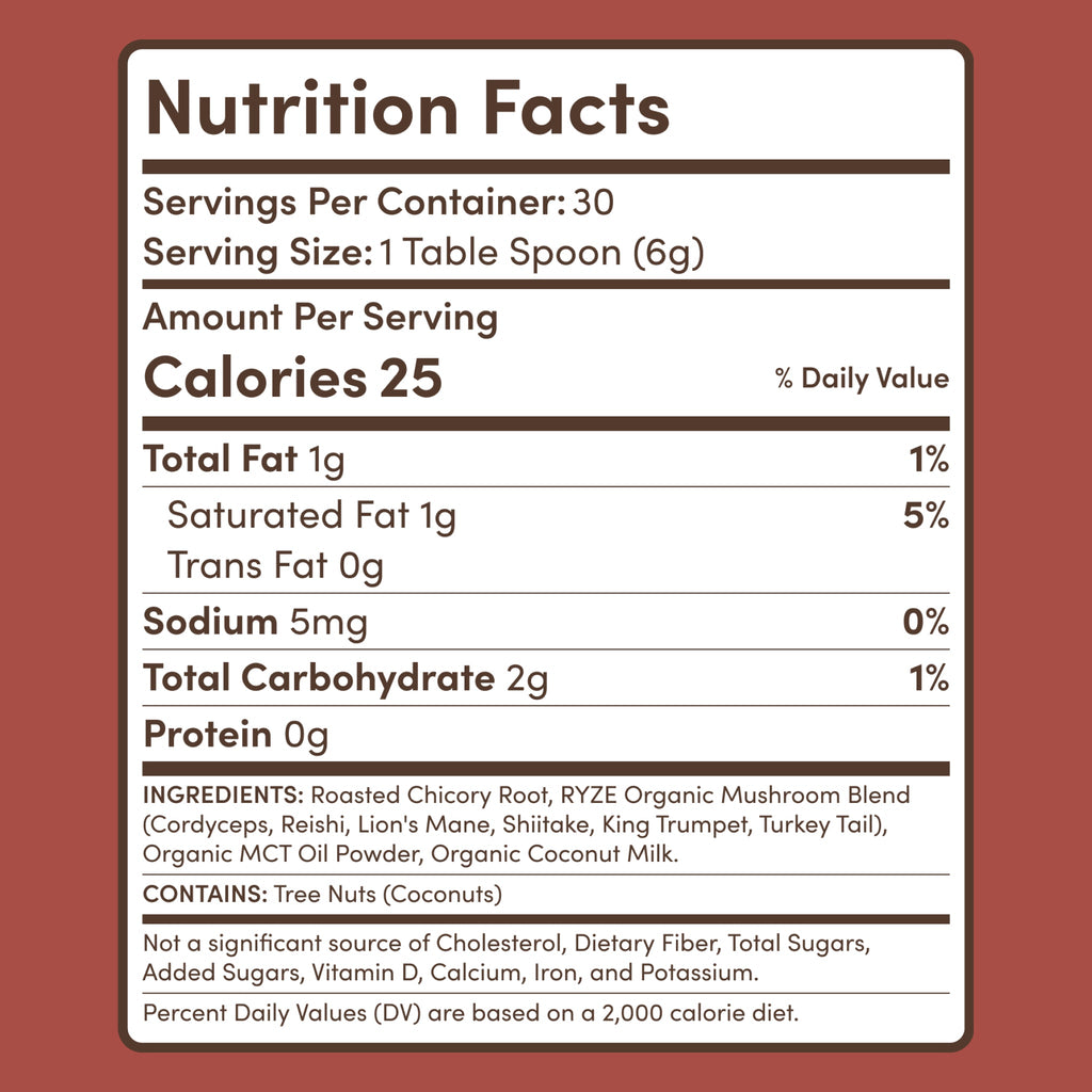 RYZE Mushroom Chicory (1 Pack - 30 Servings)
