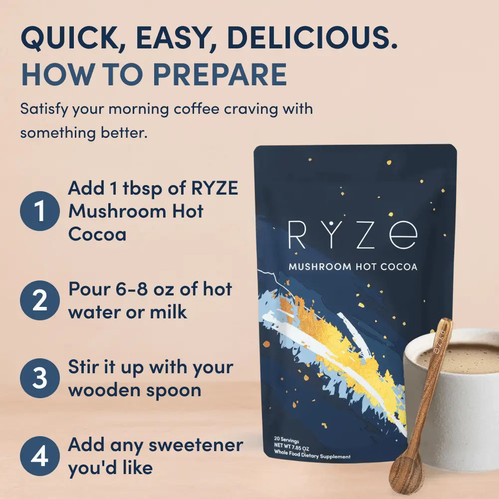 RYZE RYZE Ritual Set: Cocoa + Coffee
