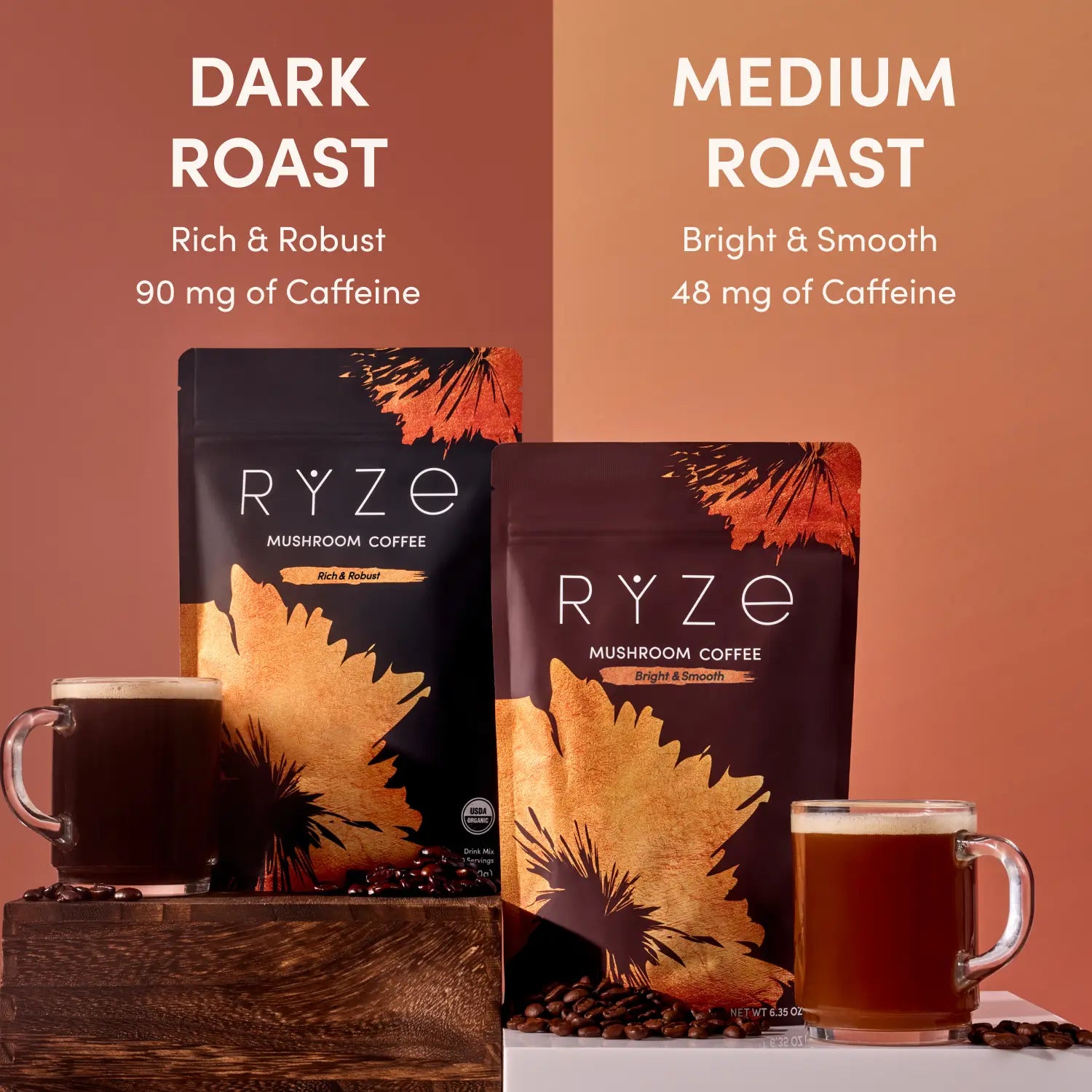 RYZE RYZE Ritual Set Dark Roast (90 Day Plan)
