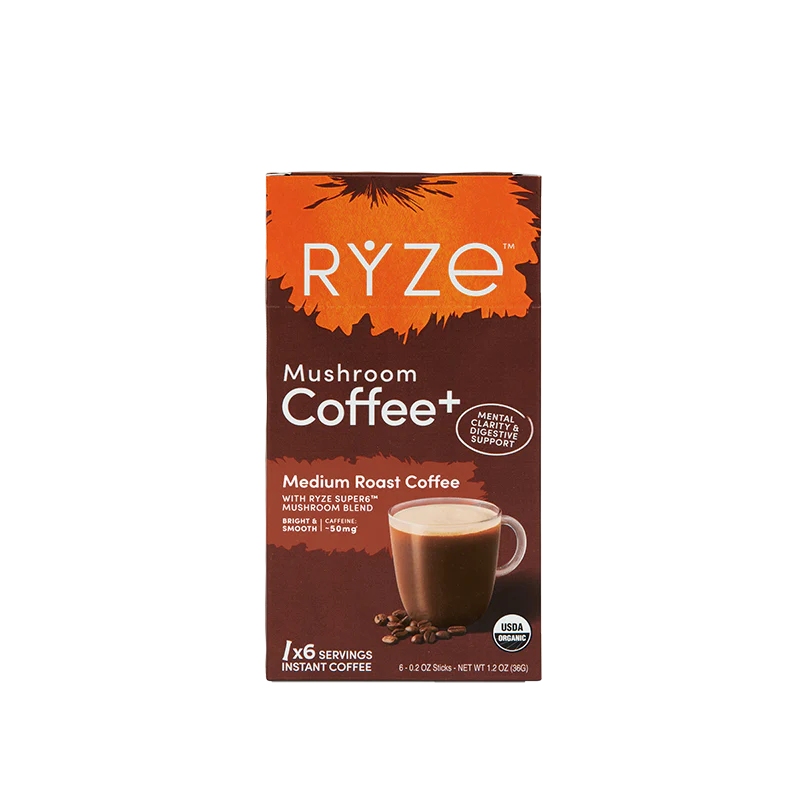 RYZE Medium Roast Mushroom Coffee Carton