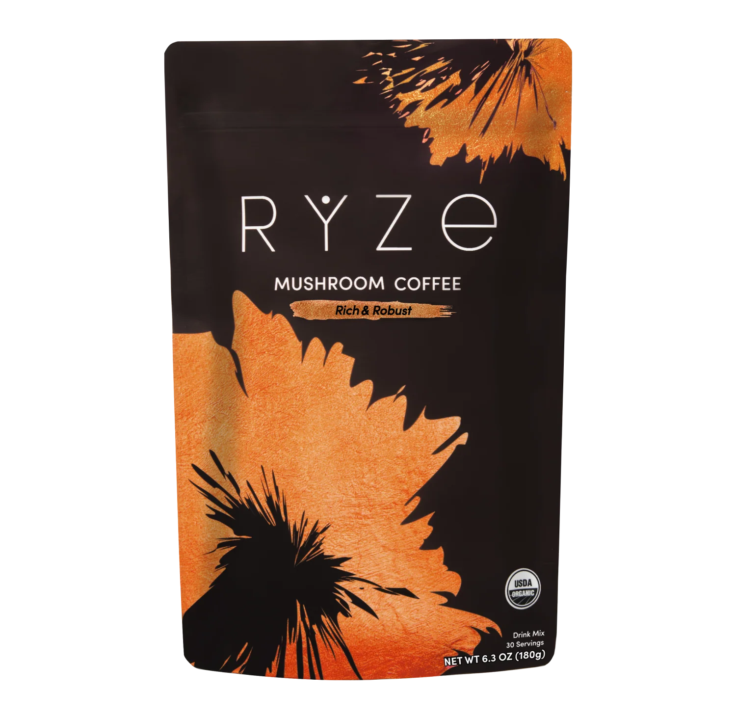 RYZE Mushroom Coffee Dark Roast: 30 Servings