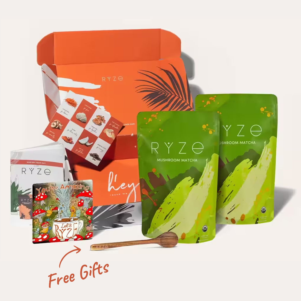 RYZE RYZE Organic Mushroom Matcha Starter Kit (60 servings)